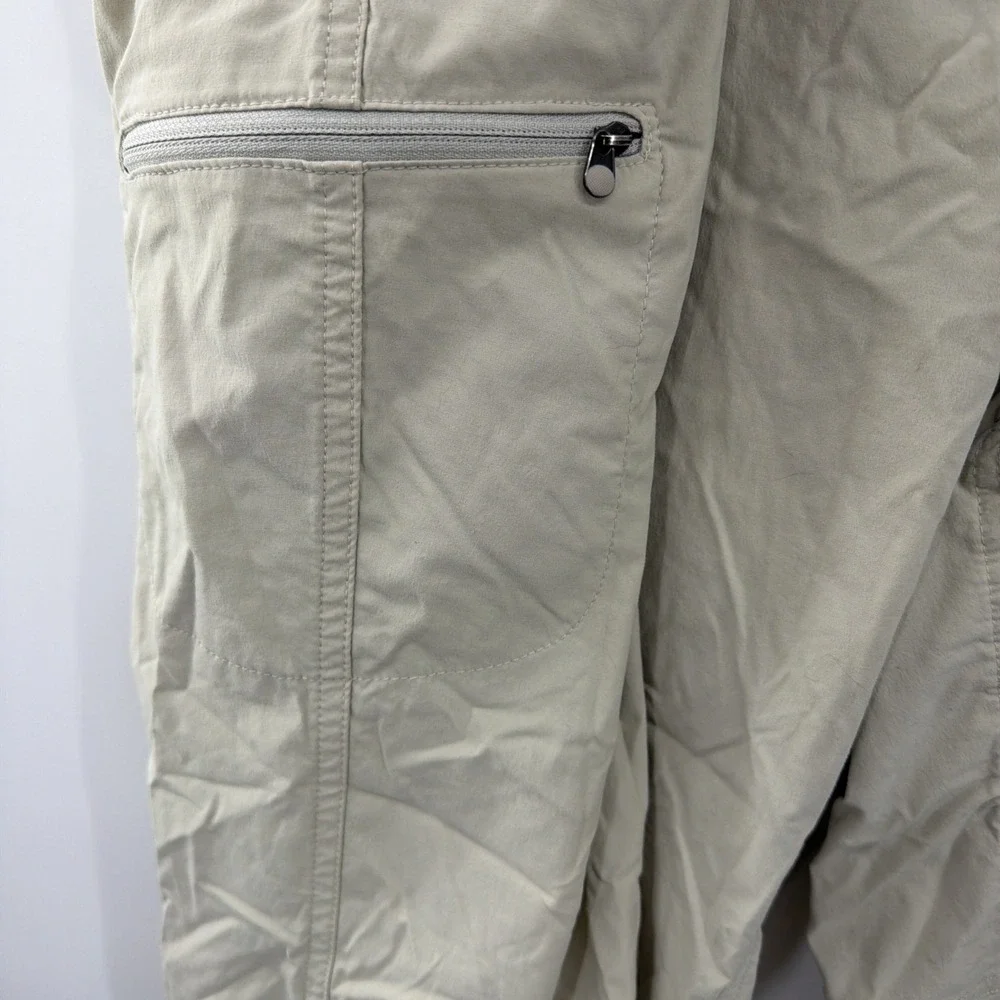 Ll Bean Pants Hiking Straight Leg Nylon Blend Camp Cargo 20W Plus Womens‎